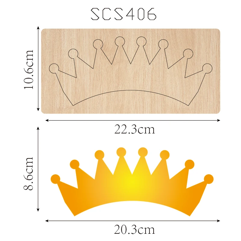 

SCS406 Деревянный нож для резки Короны, используемый с машиной