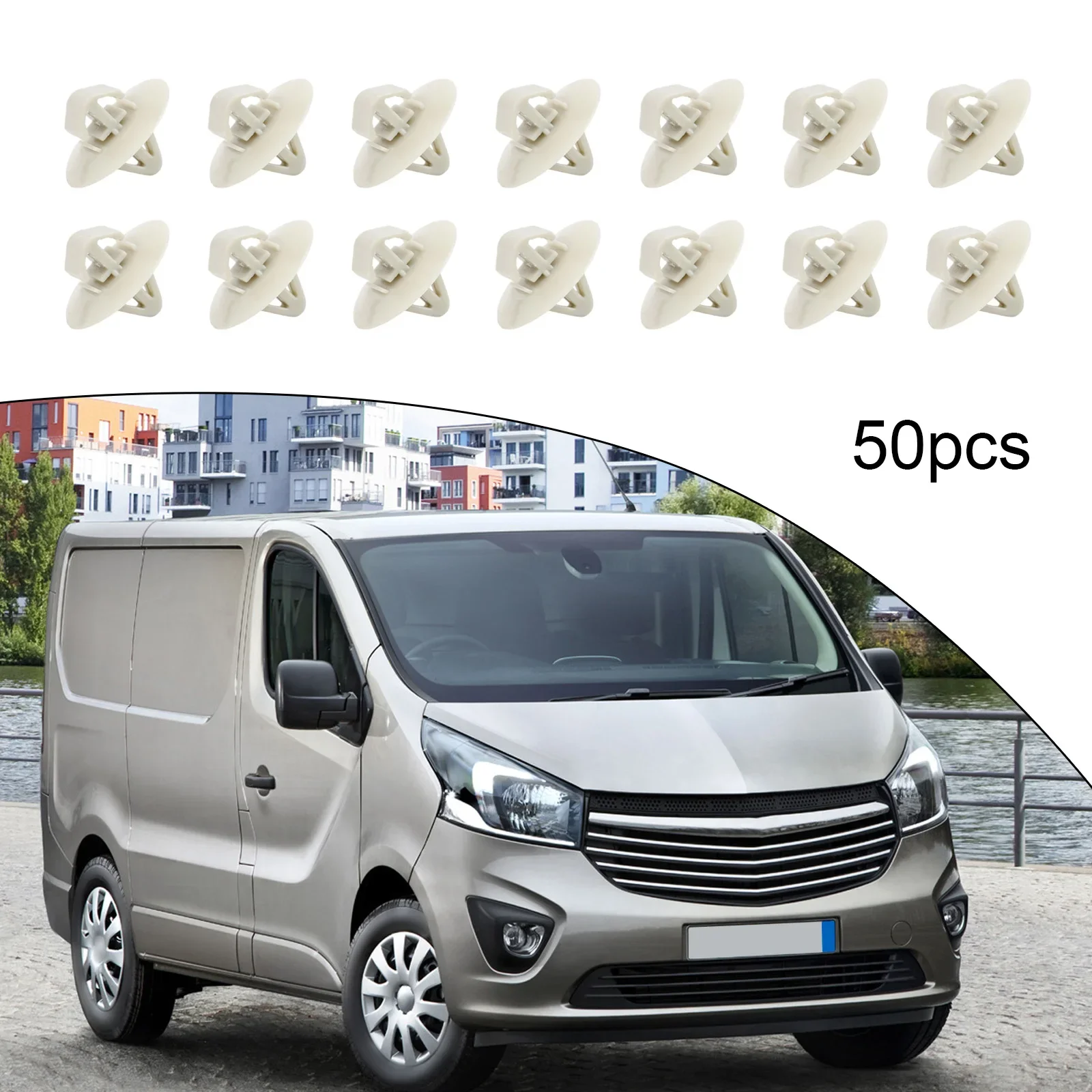 Efficiently Designed 50pc Set Of Side Door Moulding Panel Trim Clips For Compatibility With For Vauxhall Models And Others