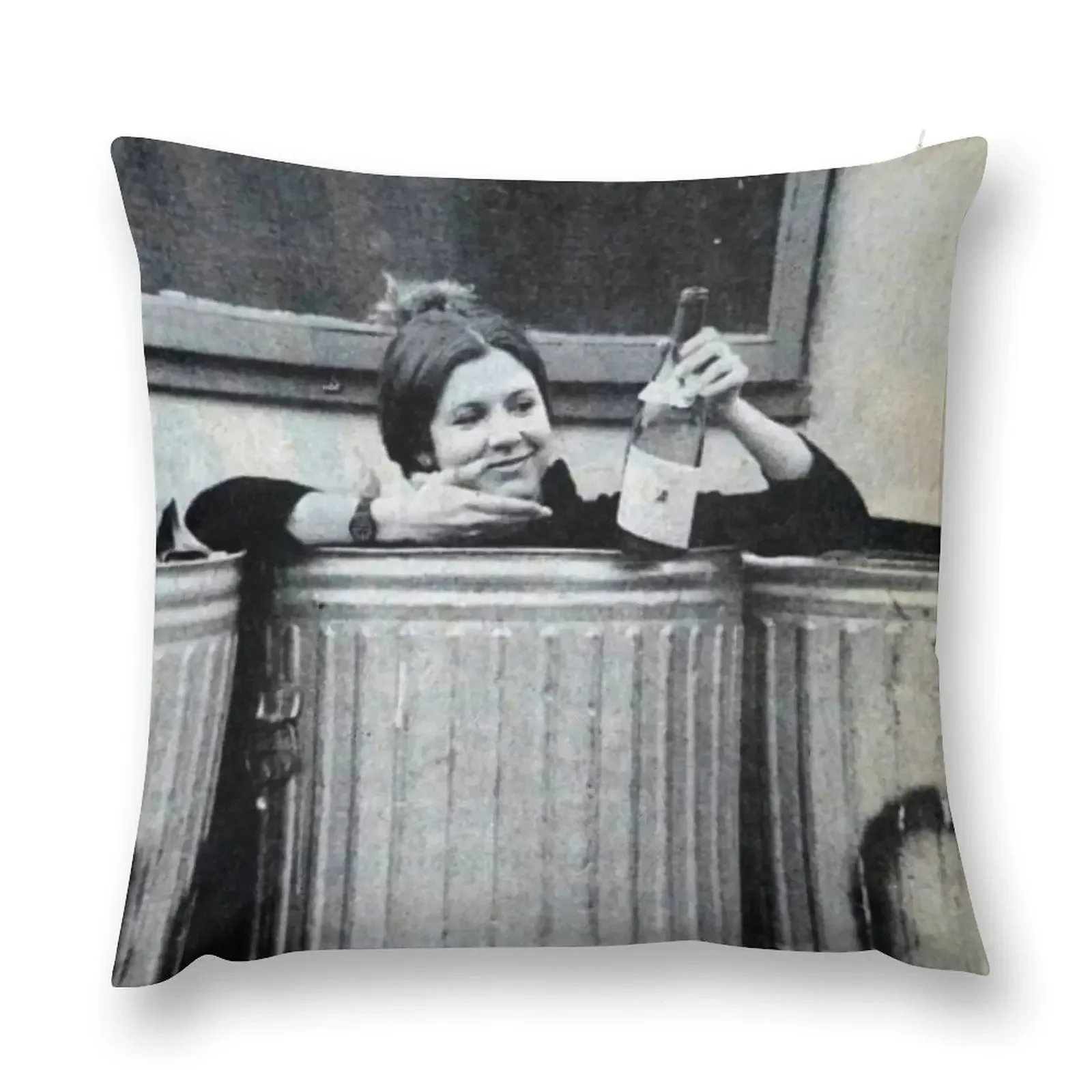 Carrie Fisher in a Trash Can Throw Pillow Decorative Cushions Christmas Covers For Cushions Pillow Cases pillow