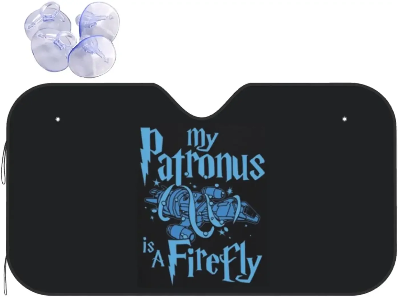 Cloth My Patronus is A Firefly Car Sun Shade Front Window Sunshade for Most Sedans SUV Blocks Max Uv Rays Keep Your Vehicle Cool