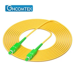 Cable de conexión SC/APC-SC/APC SM 9/125um G652. Simplex LSZH 3,0mm