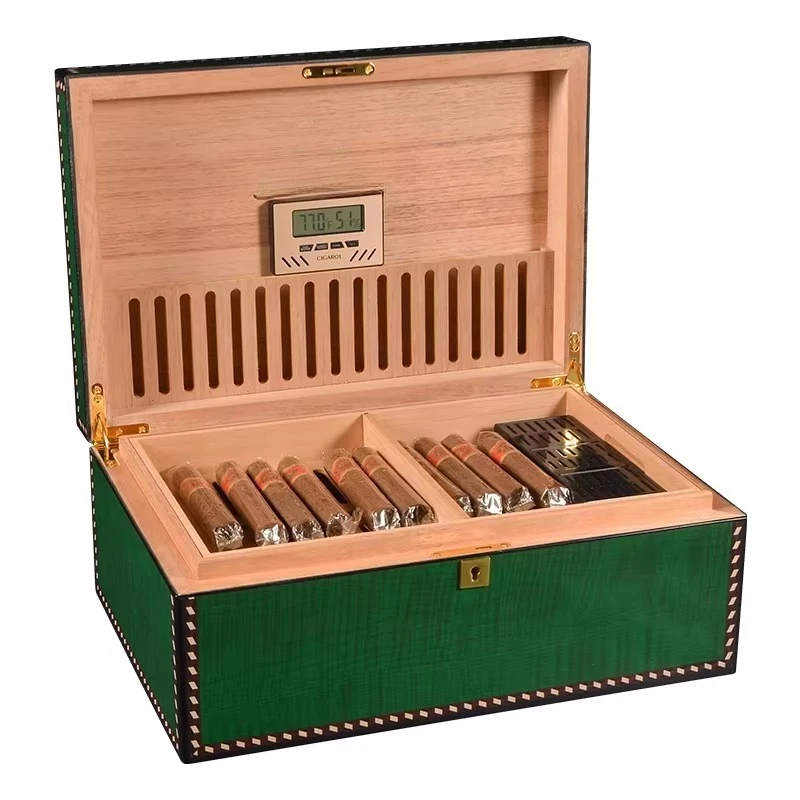 Highlight Luxury Fancy Wood Cigar Travel Humidifier Humidifier Smoke Shop Humidor
