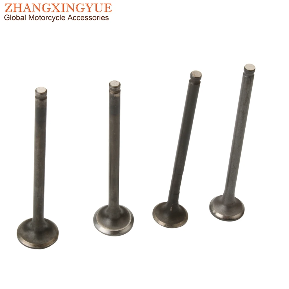 Scooter 4PC Bws125 Intake And Exhaust Valves For Yamaha Zuma Bws Yw X125 Bwsx125 Zuma125 Yw125 125cc 4C6E211100 4C6-E2121-00
