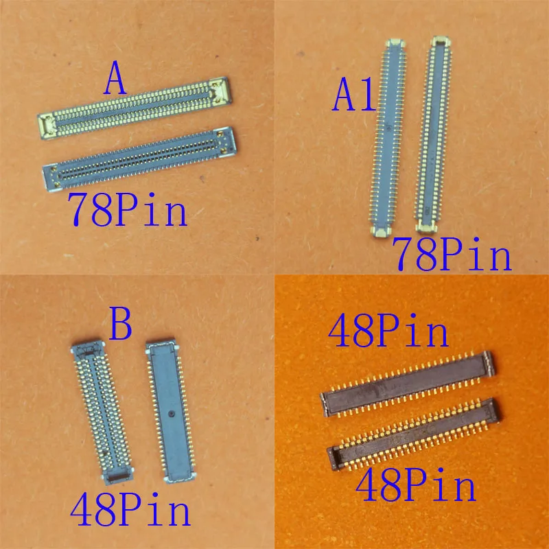 2-50Pcs Lcd Display Plug Usb Charger Charging FPC Connector For Samsung Galaxy M23 M236 M02 M022 M12 M127 M33 M336 48 78 Pin