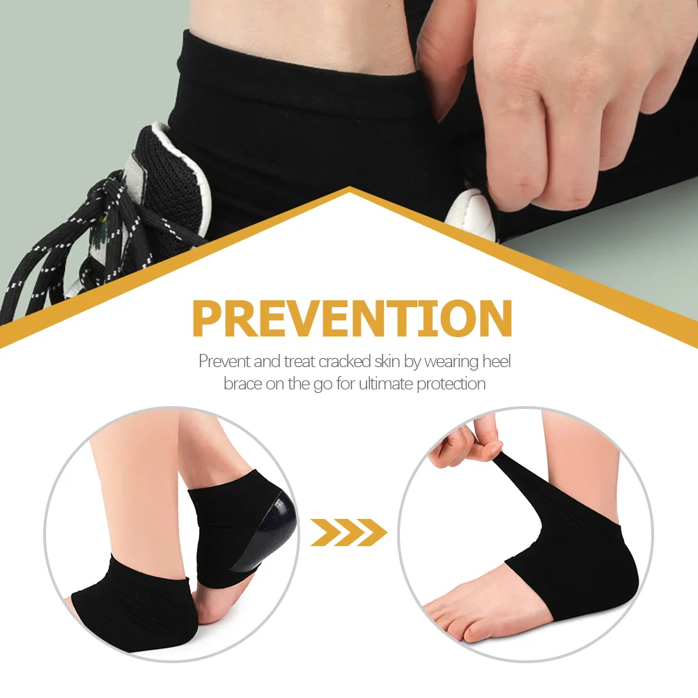 

Portable Brace Comfortable Silicone Foot Support For Cracked Heel Care Reusable Breathable Heel Protector
