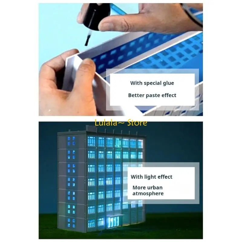 Y4QA Interactive Miniature Skylines Building Assembly Kits Craft Project Toy For Classroom Or Home Sand Model Display Decors