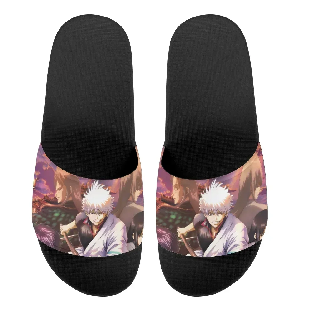 

Домашние тапочки Gin Tama для мужчин и мальчиков, удобные плоские шлепанцы для дома и ванной, нескользящие летние сандалии для женщин