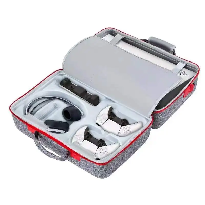 

Storage Bag for Sony PlayStation 5 Handle Carry Case Shockproof Hard Pouch Zip Box for PS5 Game Conosle Headset Holder Organizer