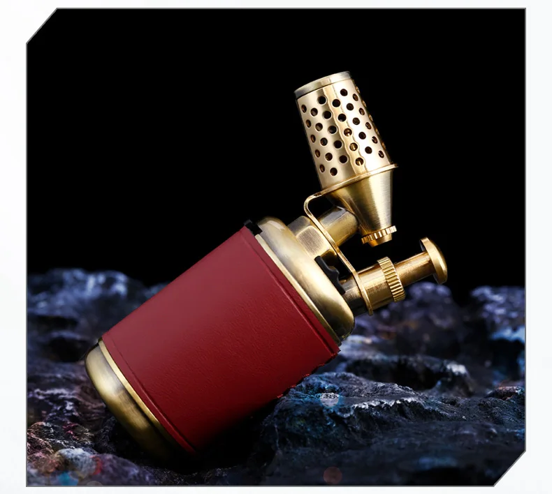 JOBON Multi-function Strong Gun Lighter Windproof Blue Flame One-touch Lock Fire Retro Appearance Design Cigar Lighter