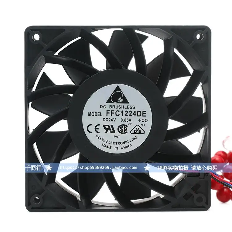 Delta Delta FFC1224DE 24V 0.85a 12038 12CM Max Airflow Rate Server Cooling Fan