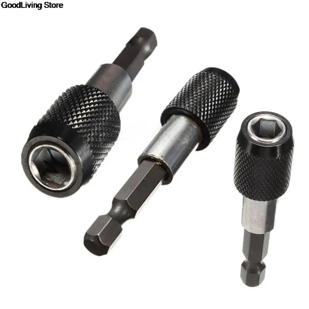 1 pçs 60mm titular de broca magnética elétrica liberação rápida chave de fenda bit titular 1/4 hex shank acessórios da ferramenta elétrica broca