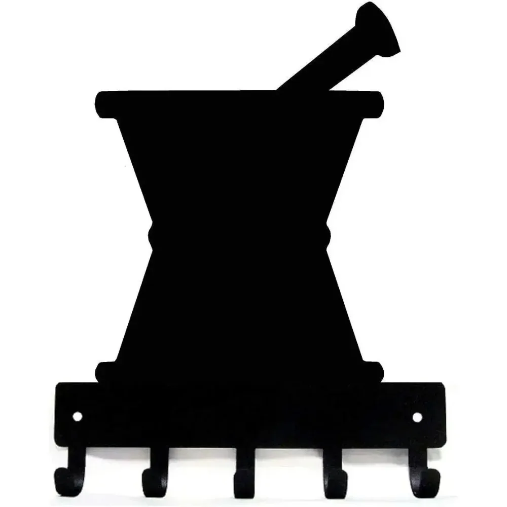Schlüsselhalter aus Metall, 23 cm – Rustikaler dekorativer Haken für Schlafzimmer, Wohnzimmer, Eingangsbereich