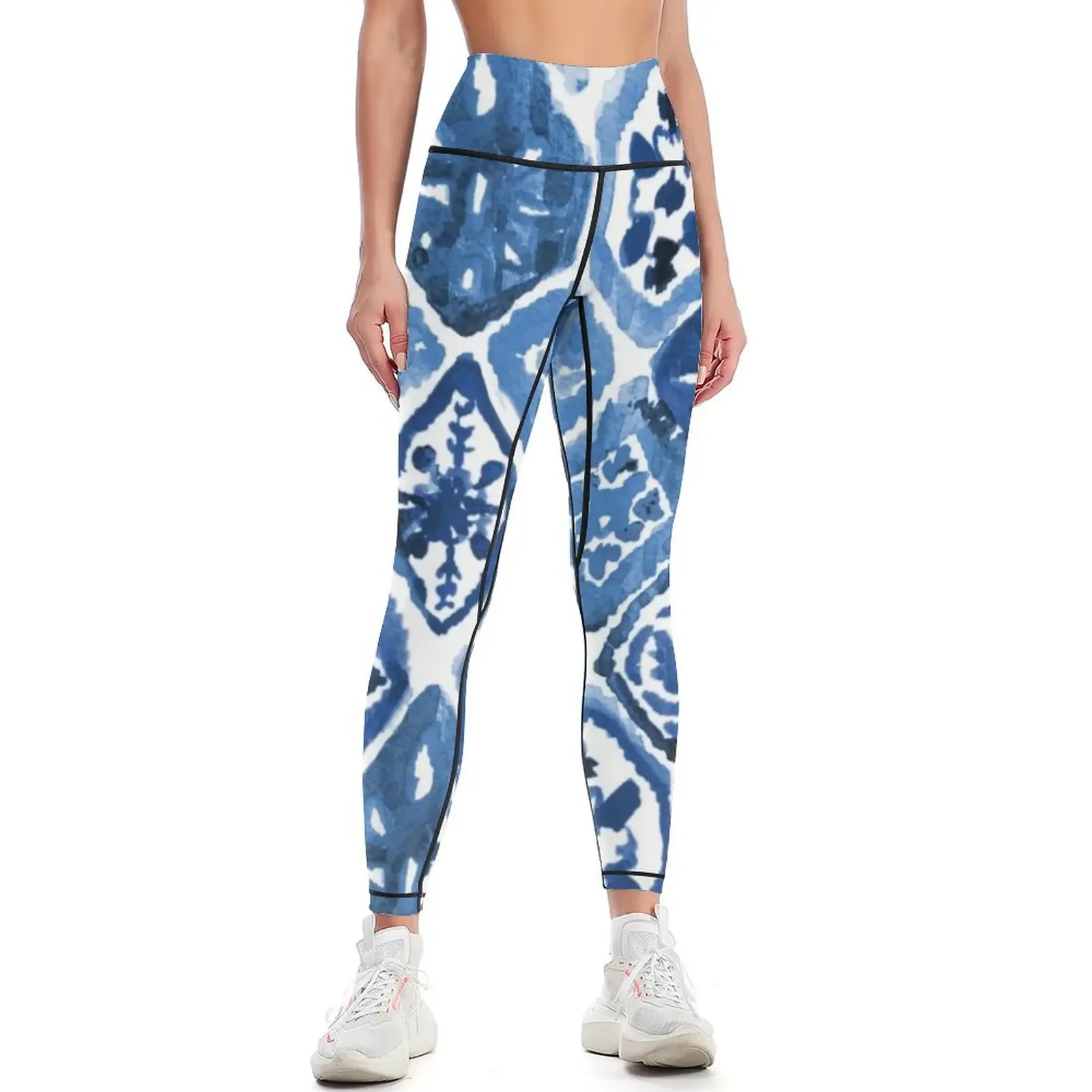 

Arabesque tile art Leggings sports for push up fitness set gym gym top push up fitness Womens Leggings