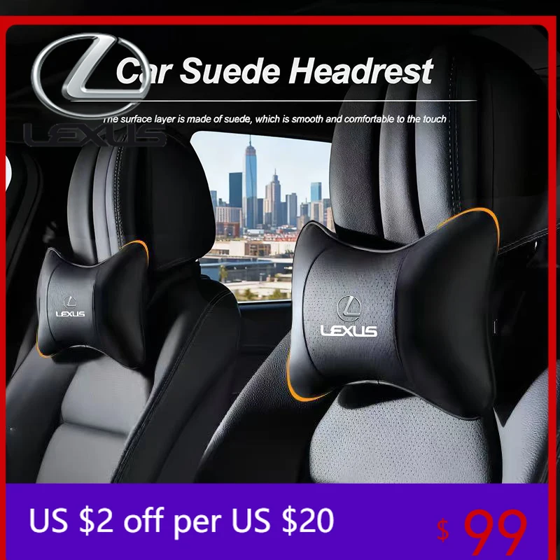 

Interior Mouldings Car Headrest Memory Foam Neck Pillow Auto Accessories For Lexus RX300 IS200 IS250 ES350 Ct200h UX250h NX300h
