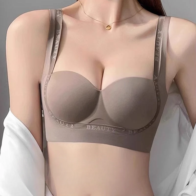 Lingerie Women Traceless Small Chest Push-up Anti-sag Retraction Beauty Back Underwear Three-dimensional Mold Cup Shaping Bra