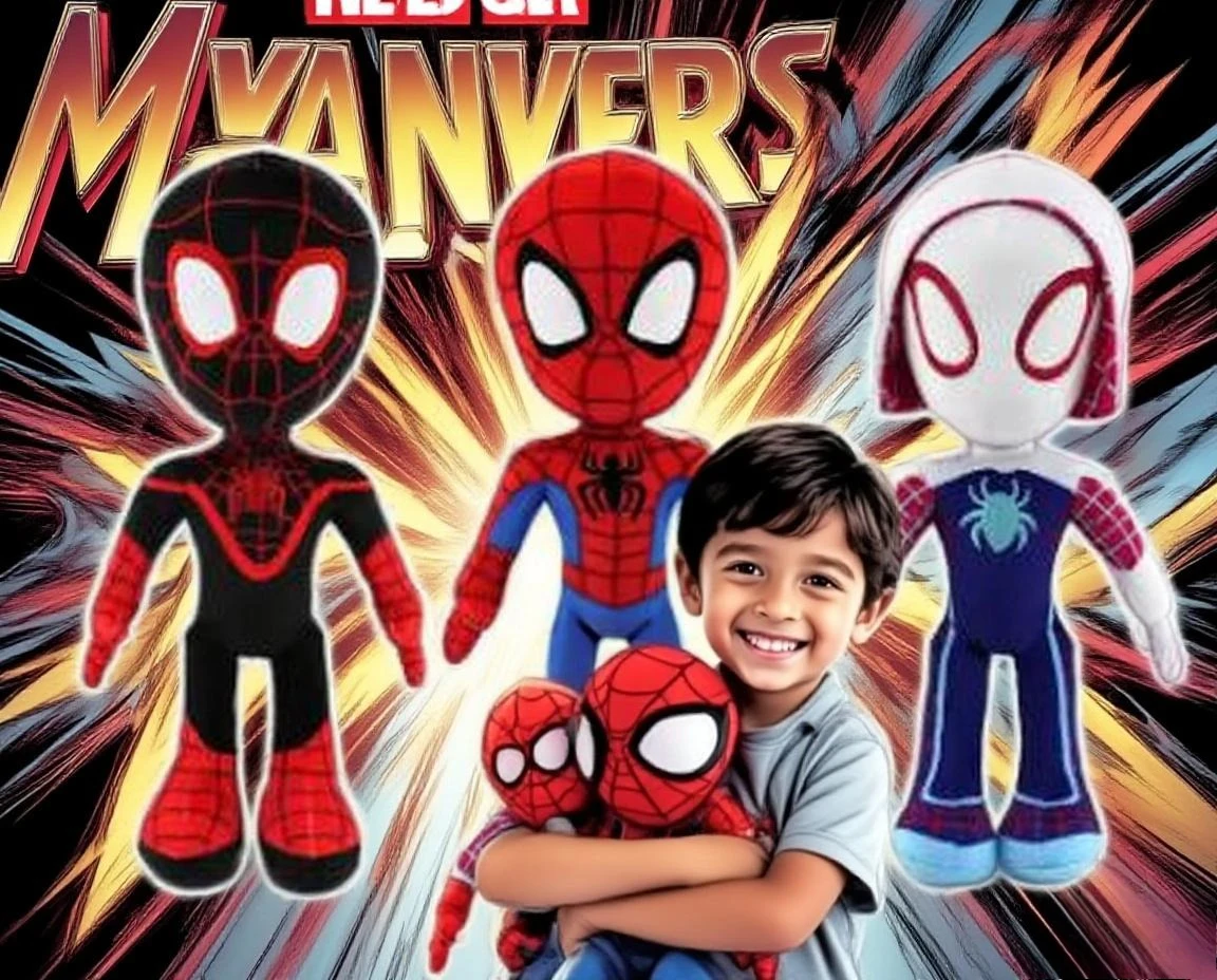 

30CM Anime Avengers Spiderman Plush Toys Spider-Verse Gwen Peter Dolls Soft Stuffed Toy for Kids Gift Christmas -Halloween Gifts