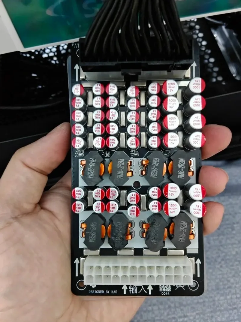 ATX Motherboard DC Power Supply Filter Module PCIe Graphics Card Interface Board for Digital Broadcast Computer