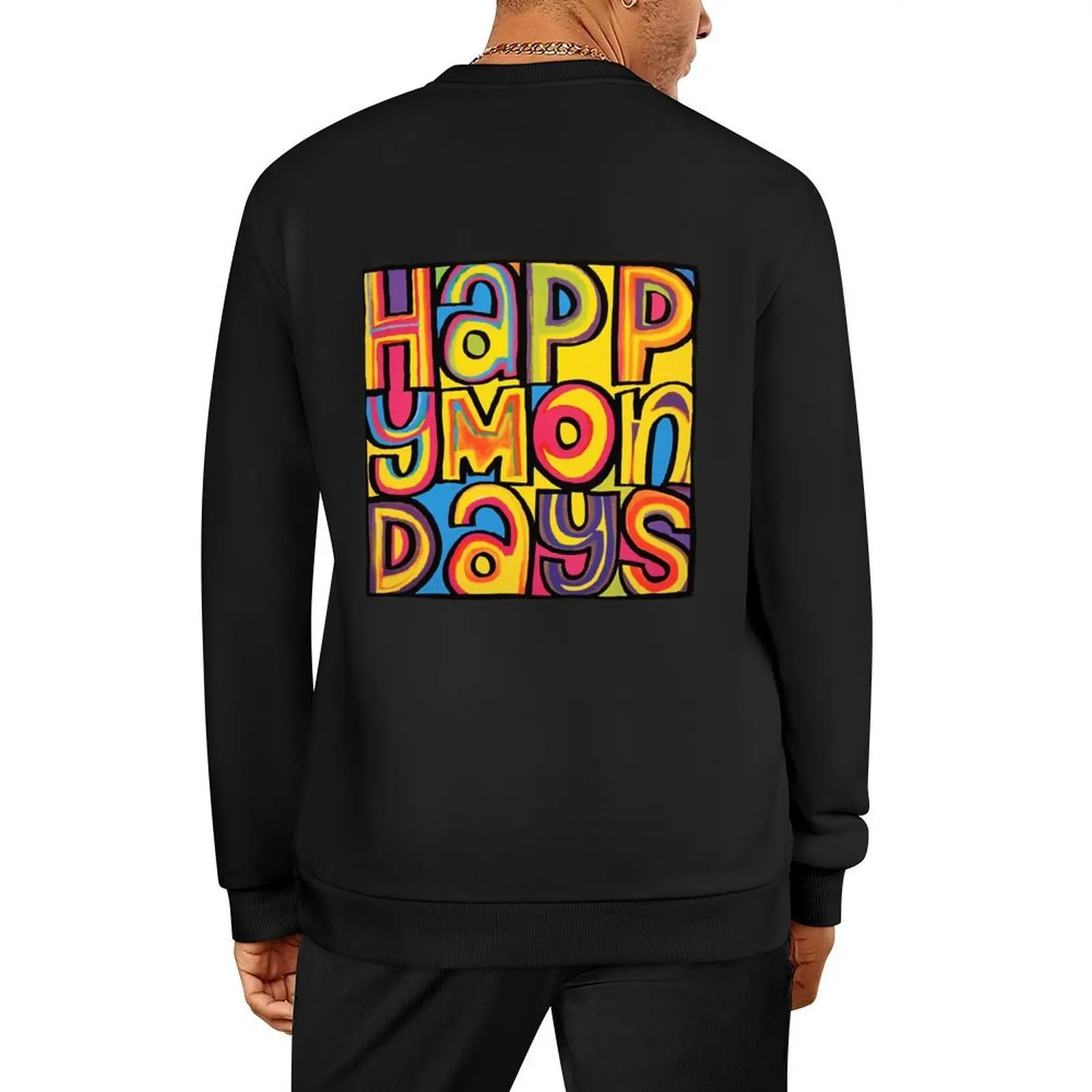 

Happy Mondays Pullover korean autumn clothes autumn clothes mens designer clothes tracksuits hoody