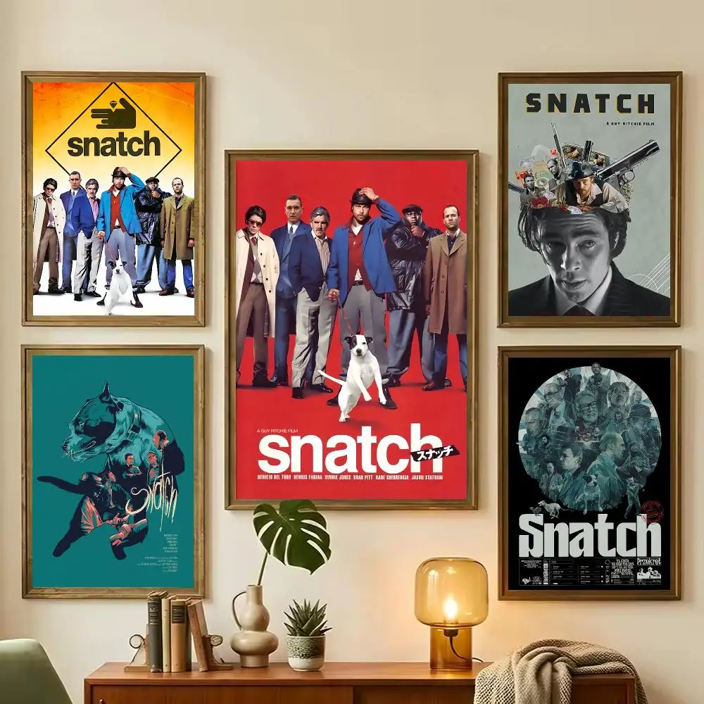 S-Snatch Poster Classic Painting Calligraphy Stylish Canvas Poster Wall Art for Living Room Bedroom Office Home Decor
