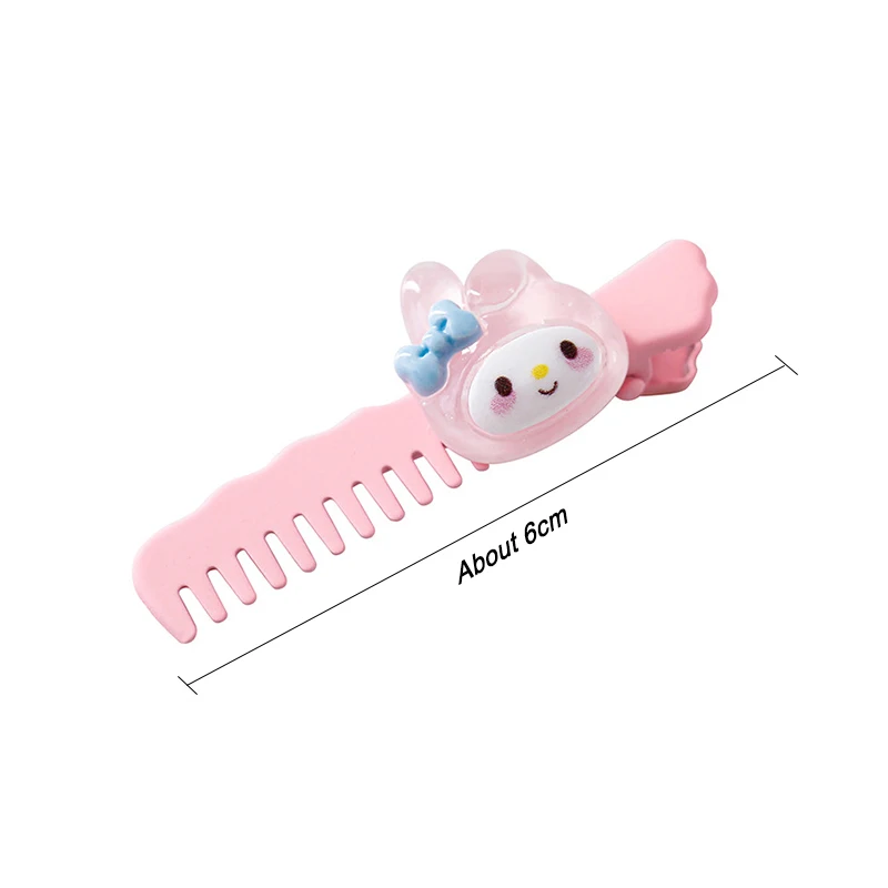 Sanrio Cinnamoroll Kuromi My Melody Pom Pom Purin Anime Cute Cartoon Crushed Hair Duckbill Clip Headpieces Gift for Friend