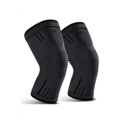 1 Pcs Compression Knee Support Sleeve Elastic Breathable Knee Pads Brace Springs Gym Sports Protector Basketball Volleyball Run