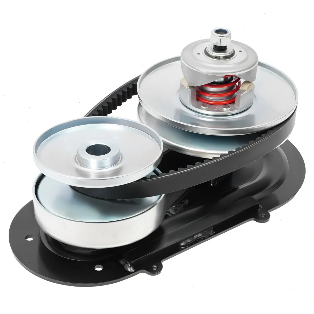

Torque Converter Kit 8-16HP, Go Kart Clutch Belt Pulley Drive for Polaris RZR & ATVs, Overload Protection with Cooling Vents