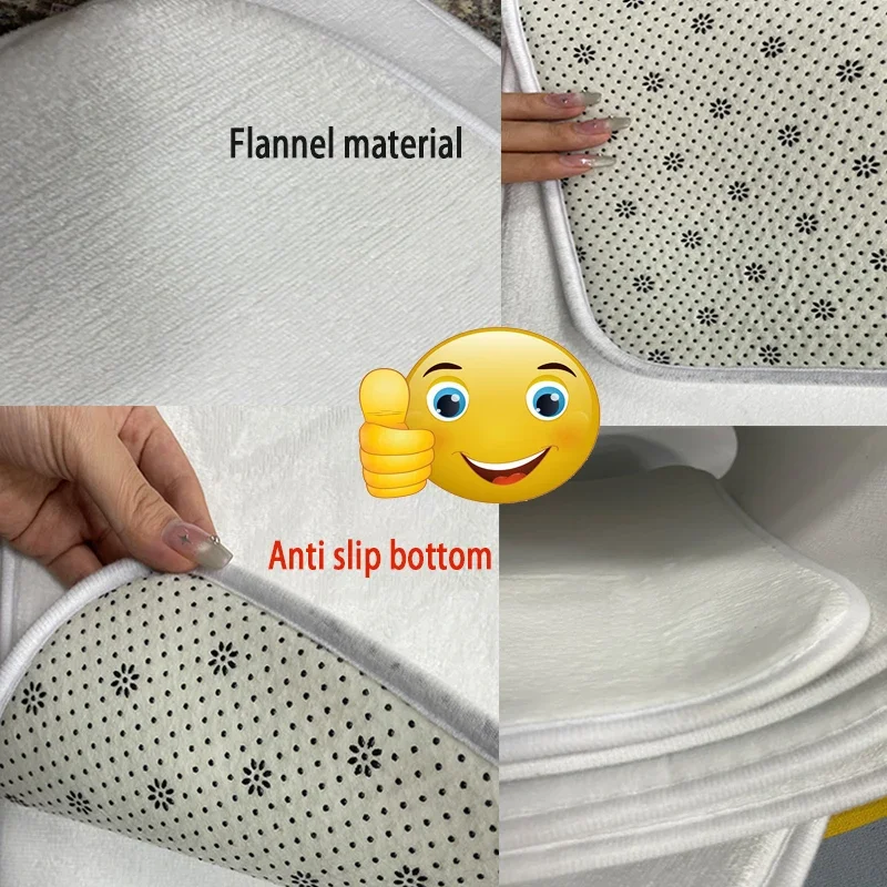 سجادة مطبخ بقاع أحمر منقوشة وحروف ، ممسحة حمام ، سجادة غرفة نوم ، سجادة أرضية للمدخل ، غرفة معيشة ، ديكور منزلي للغسيل #6