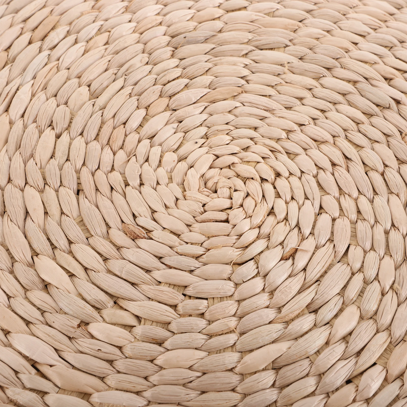 천연 짚으로 엮은 스툴 일본 레트로 스타일 바닥 의자 홈 데코 요가 쿠션 수제 악센트 좌석