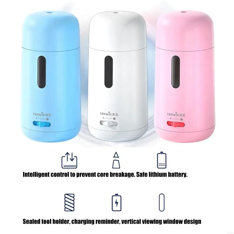 Automatic Electric Pencil Sharpener For 7mm-8mm Pencil 2 Sharpening Setting Auto Stop Portable Sharpening Machine 896C