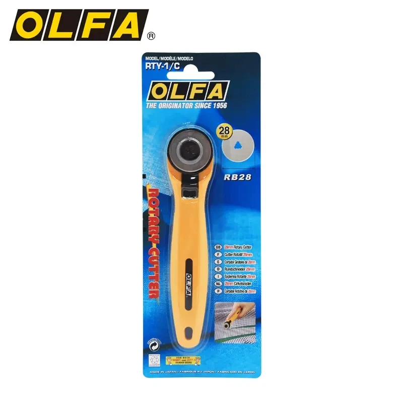 OLFA RTY-1/2/3/4 diameter 18mm/28mm/45mm/60mm circular fabric cutter, rotary cutting knife, patchwork knife, used for cloth, film, thin paper screen