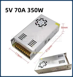 Power Adapter Lighting Transformer AC100V-240V To DC5V 70A 350W Switching Power Supply LED Driver for 5V Led Strip Module Light