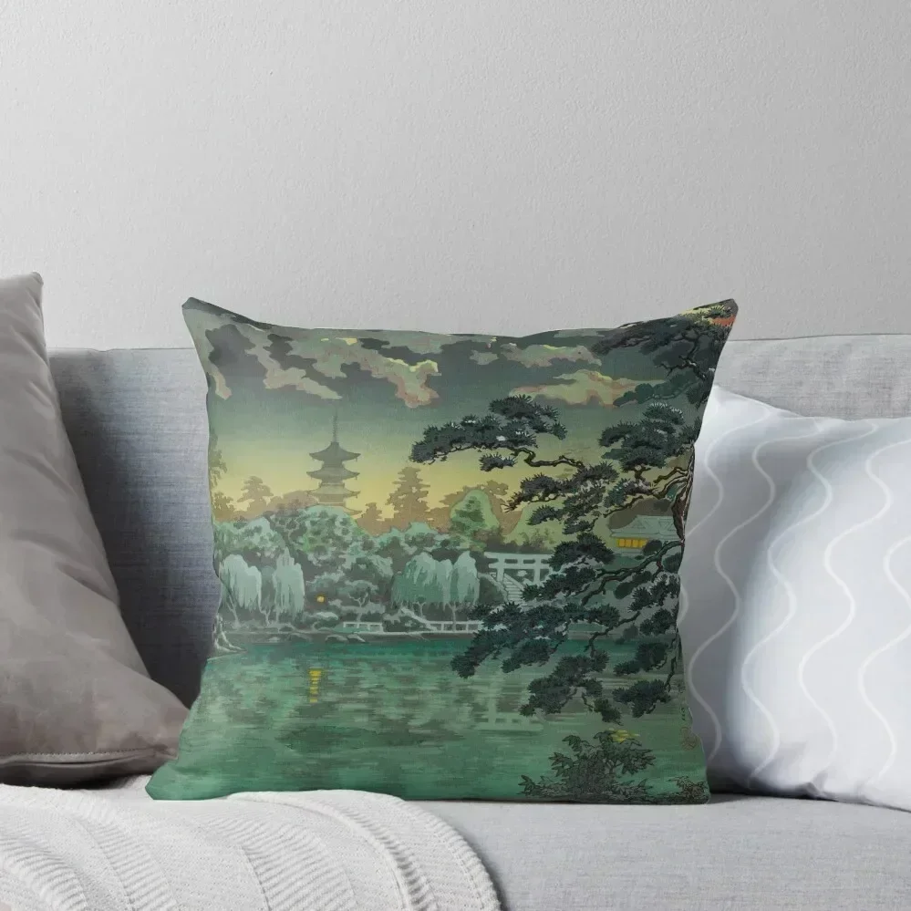 

Tsuchiya Koitsu Ueno Shinobazu Pond Art Throw Pillow Christmas Covers For Cushions Cushions Cover Cushions pillow