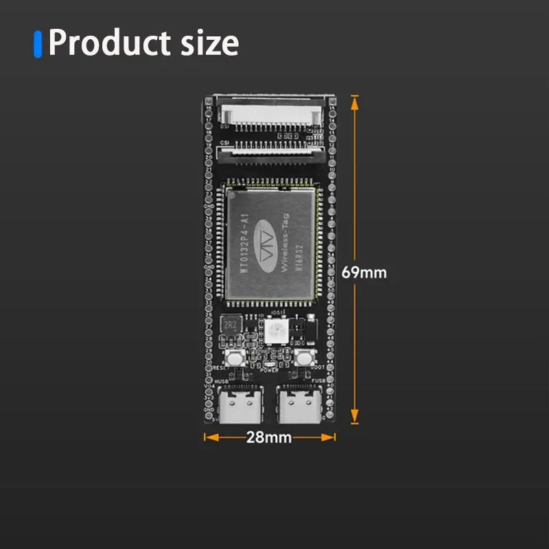 ESP32 P4 TINY Development Board WT9234 TINNY ESP32 P4 chip 360MHz Bulit-in RGB MIPI DSI CSI RISC V