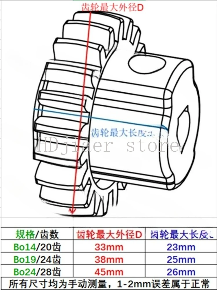 

KTR BoWex нейлоновая внешняя передача Bo14/19/24 муфта 20 зубьев 24 зуба 28 зубьев 1b конец