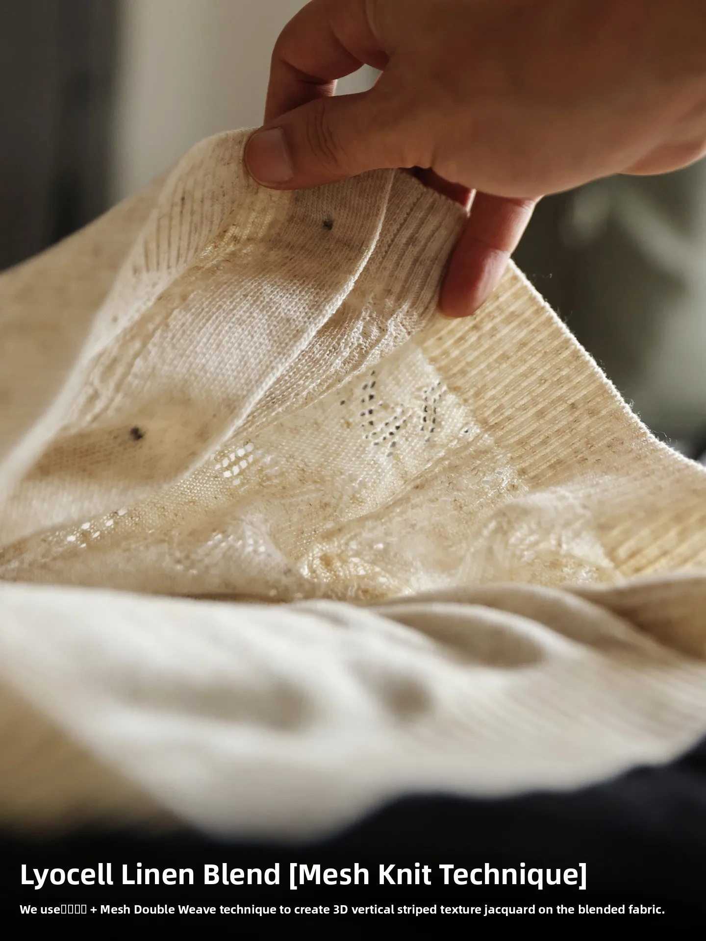 Lightweight Breathable Men's  Shirt Hollow Knitted Linen Texture Retro Collar Short Sleeve Open Cardigan Summer Style