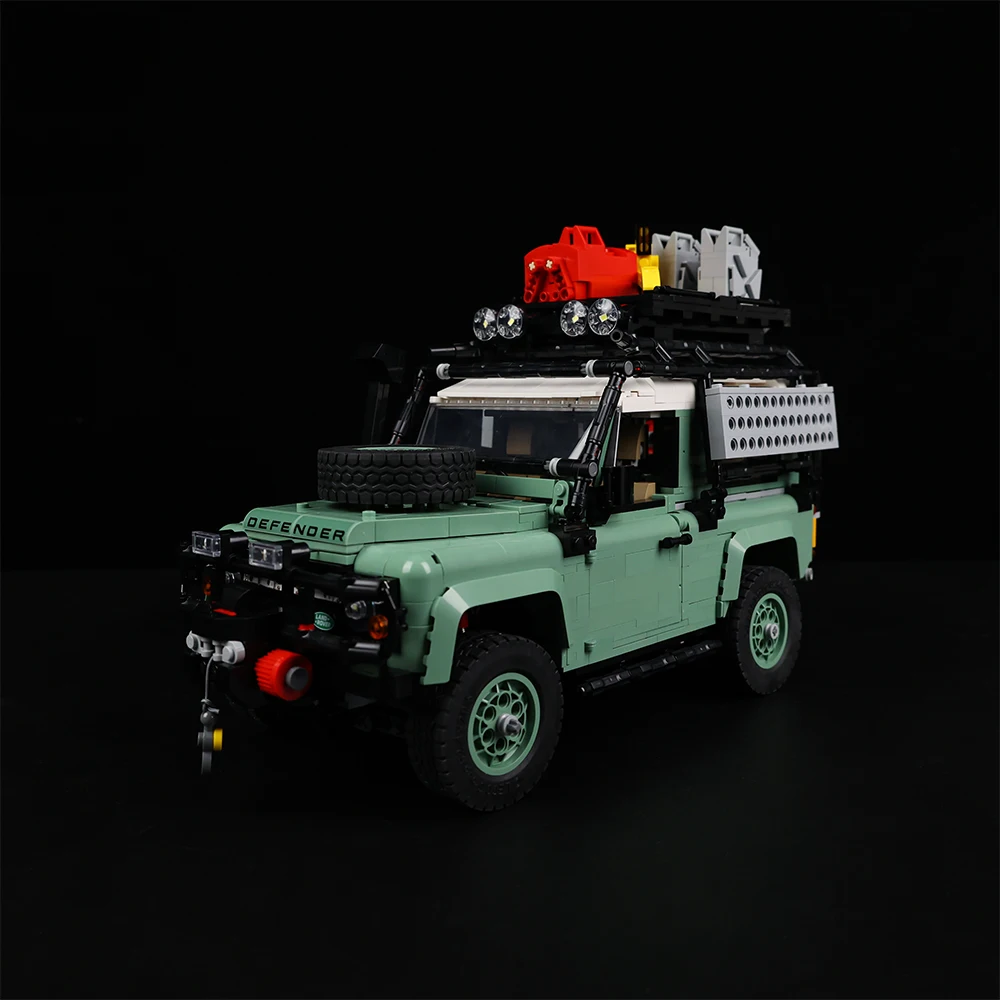 EASYLITE LED Light Set For Technicial Land Rover Classic Defender 90 10317 Car Blocks Bricks Only Lighting Kit Not Include Model