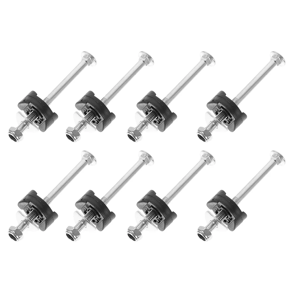 

8 Sets Trampoline Screw Wheel Spacers Professional Screws Fixing for Steel Fixation Replacement Galvanized Accessories Sturdy