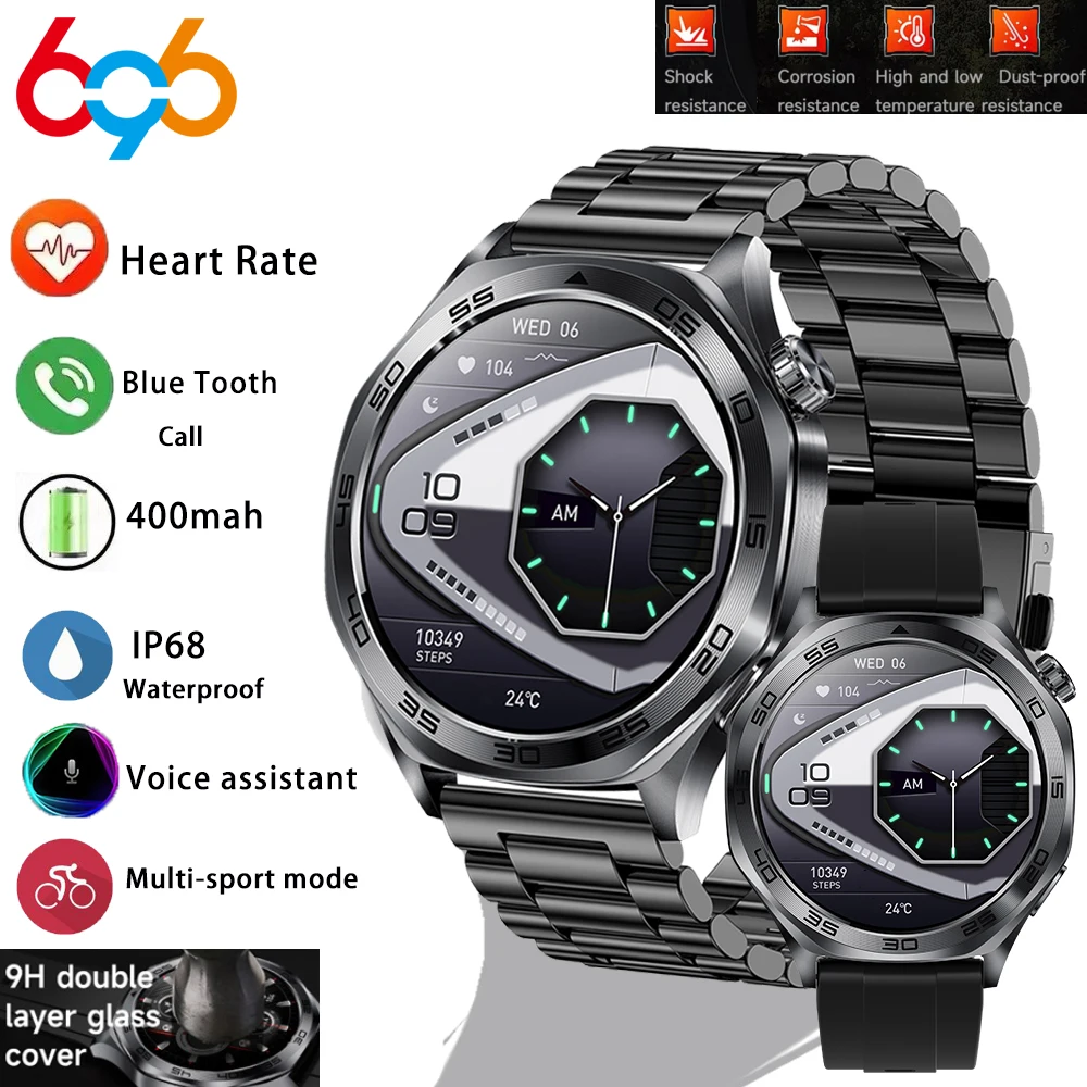 

Smart Watch Men Multiple Sports Modes Fitness Watches IP68 Waterproof Heart Rate Sleep Monitoring Voice Assistant Smartwatch
