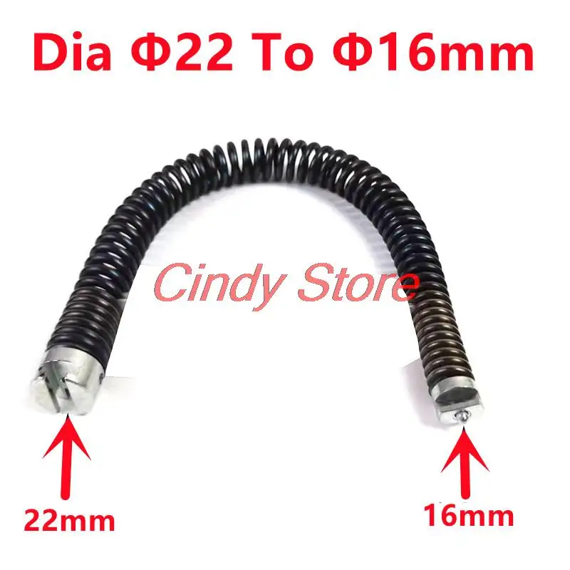 

Pipe Dredge Change Dia 16mm To 22mm Connector Sewer Electric Dredging Device Spring Dia 16mm To 22mm Join Pipe Cleaning Tool