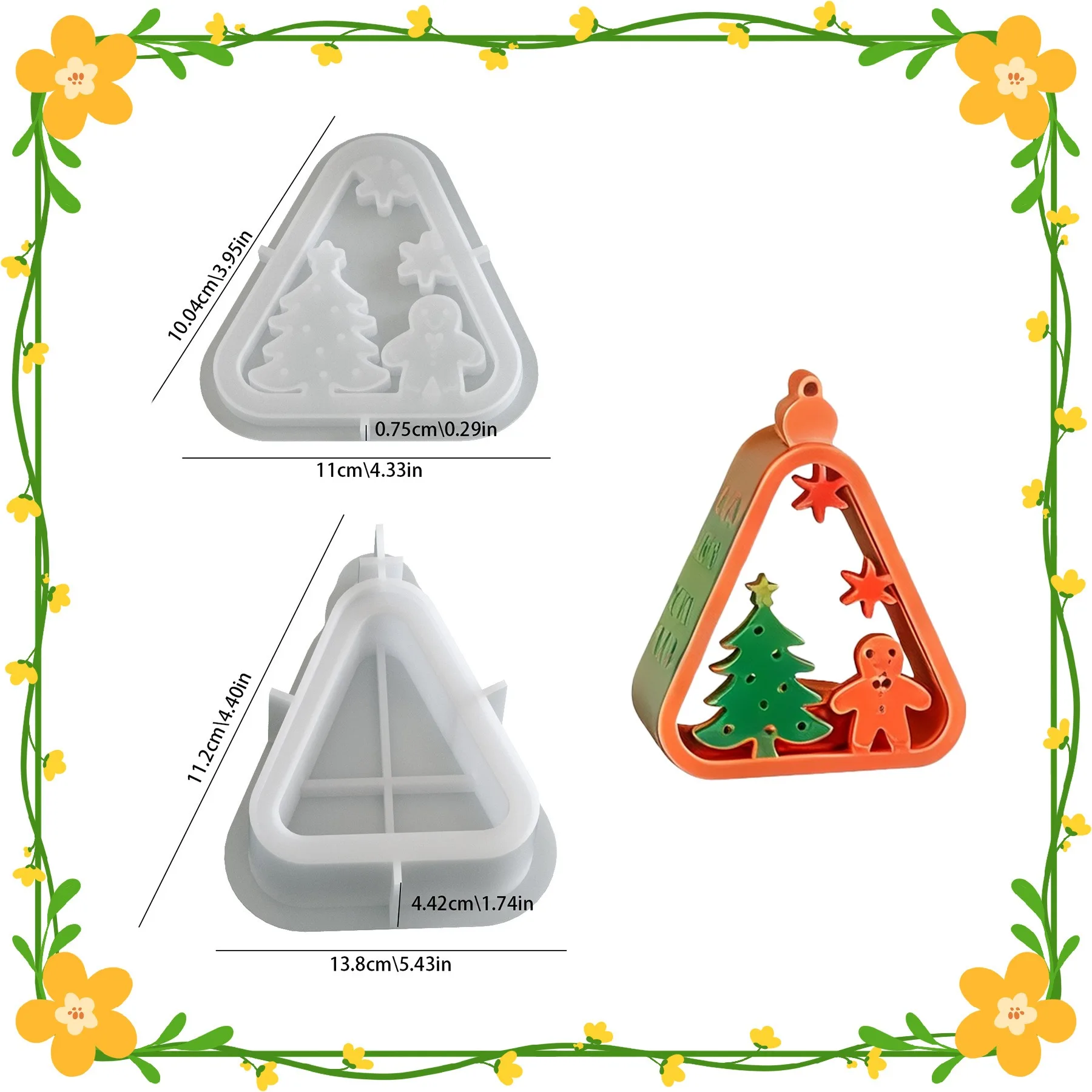 Christmas Tree Mold Multi Functional Table Ornaments Mold Candlestick Mold Creative For Tabletop Decorations Desktop Display