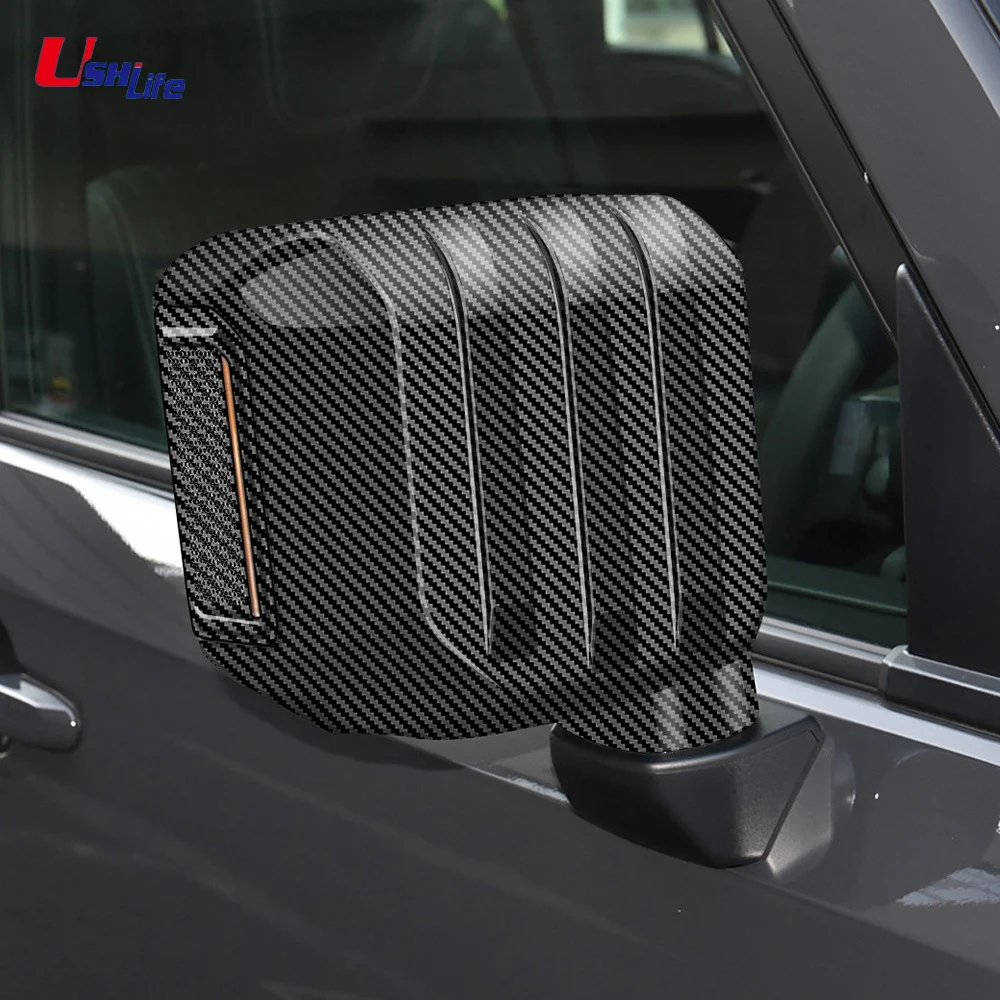 

For Toyota Land Cruiser 250 Prado LC250 2024 2025 Exterior Car Side Door Rearview Mirror Covers Rain Eyebrow Frame Accessories