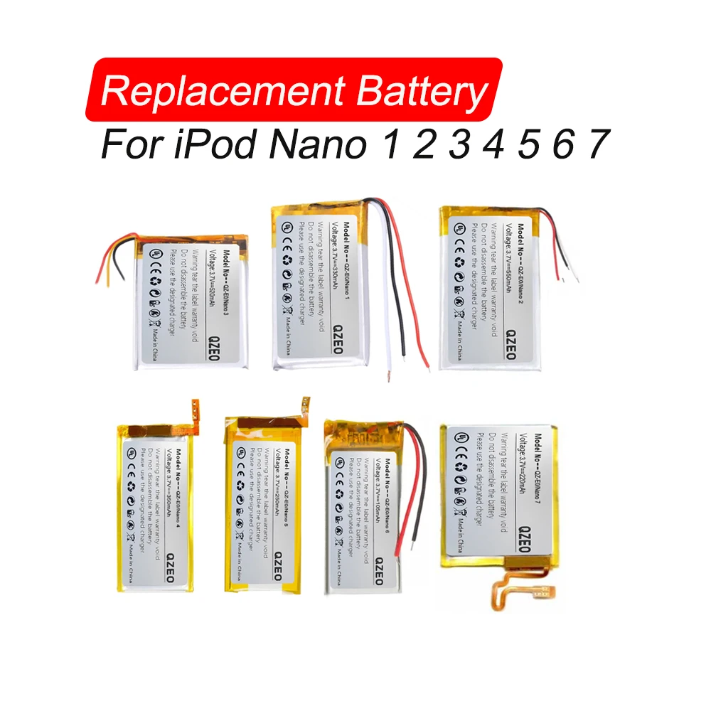 Сменная батарея для iPod Nano 1 2 3 4 5 6 7 Nano1 Nano2 Nano3 Nano4 Nano5 Nano6 Nano7 616-0337 1th 2th 3th 4th 5th 6th 7th