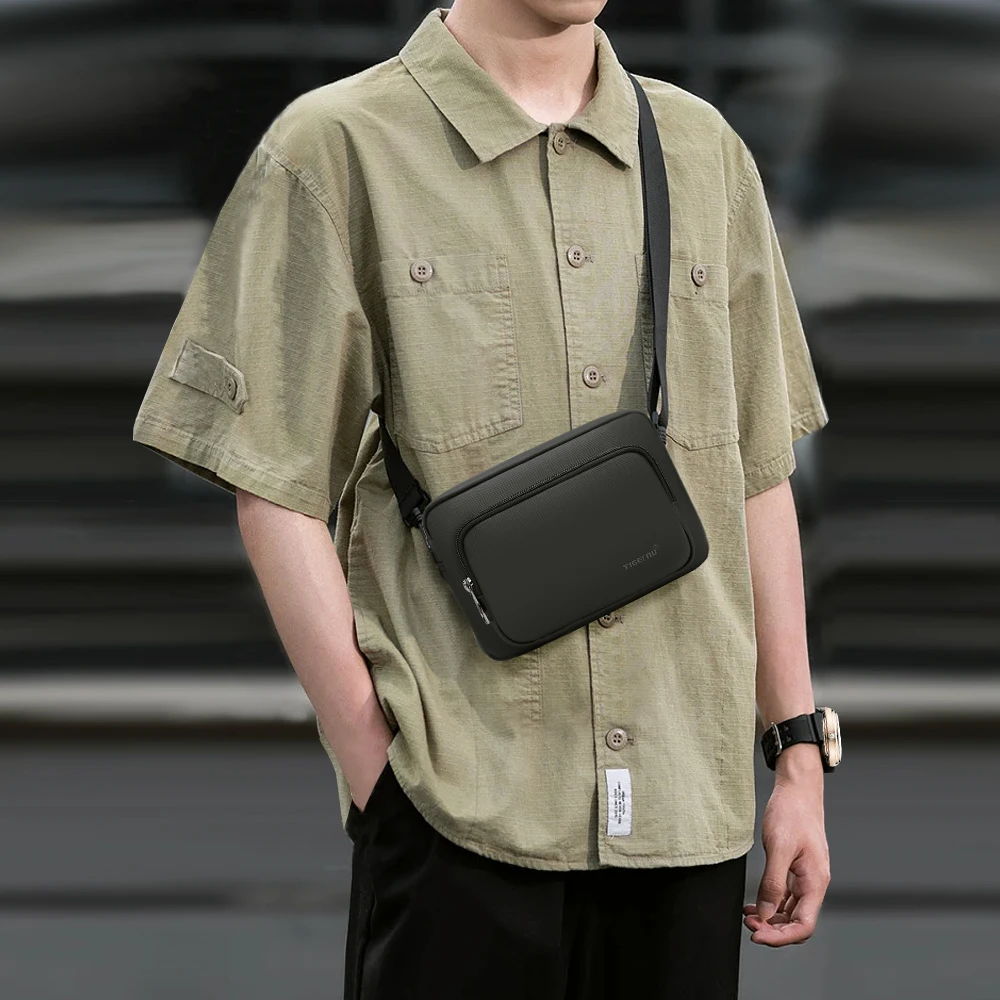 Tigernu Neue 0,2 KG Leichte Mode Männer Schulter Tasche Hohe Qualität Wasserdichte Männliche Mini Taschen Messenger Taschen Für Männer Für frauen – Detail 5