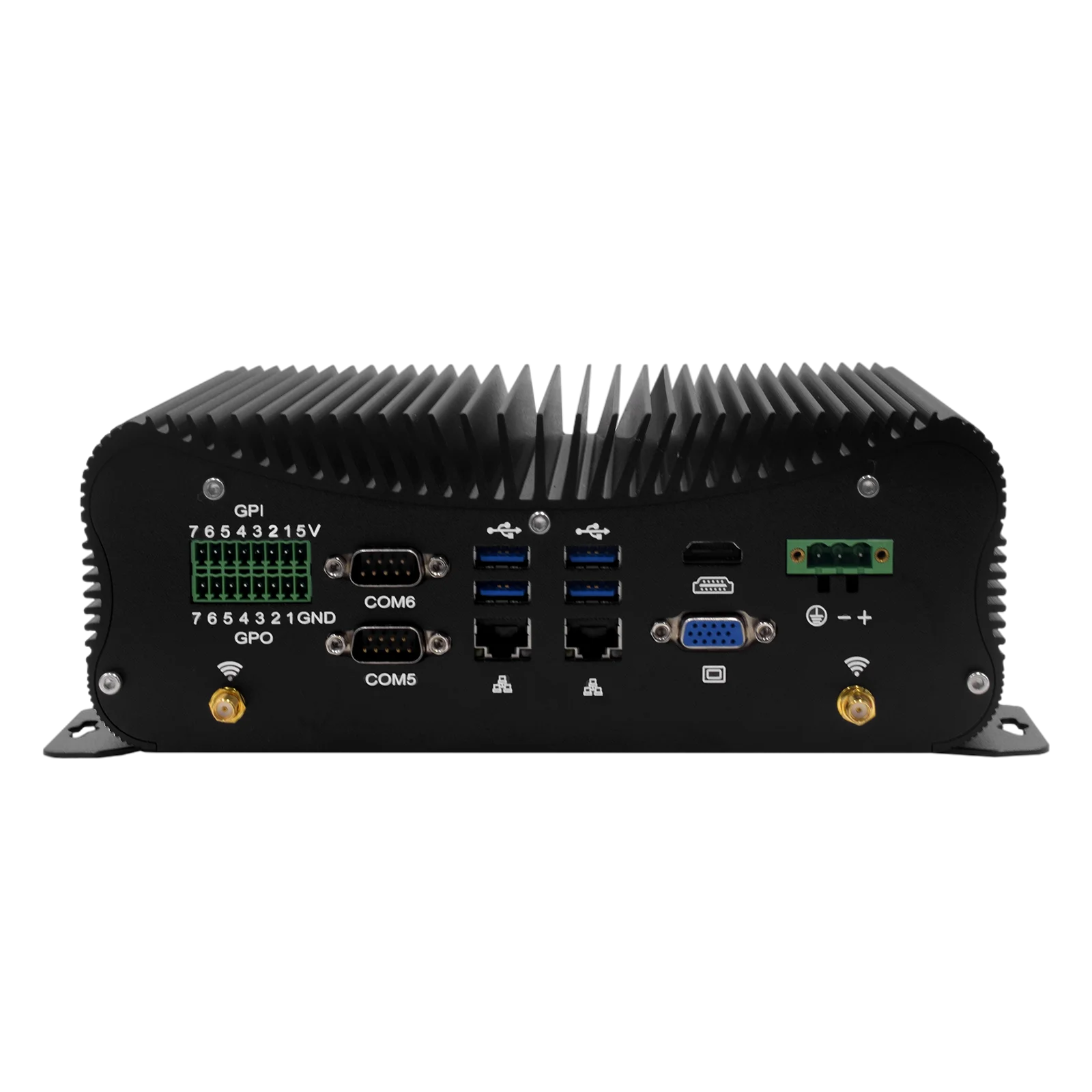 HYSTOU Tragbare Industrielle Mini PC Inter Core i5-4200U HD Graphics 4400 HDD/SSD HDxVGA Fanless Desktop Computer Win10 Linux