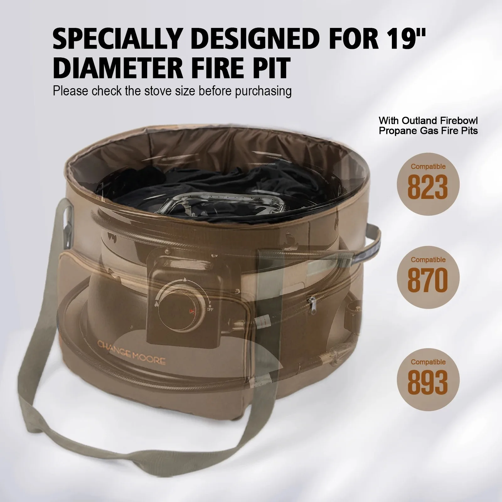 

Износостойкая сумка для хранения дров для уличного использования, с несколькими карманами, для организации походных принадлежностей, портативная, на молнии, новинка