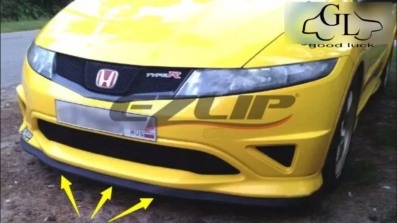 For HONDA Jazz Fit Type R Bumper Lip Lips / Car Lip Shop Spoiler For Car Tuning / TOPGEAR Body Kit + Strip