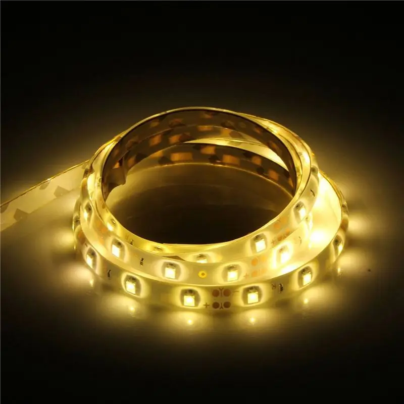 High Strength 4 Pcs 1M 60-3528 SMD Waterproof LED Light Strip DC12V (Warm White)