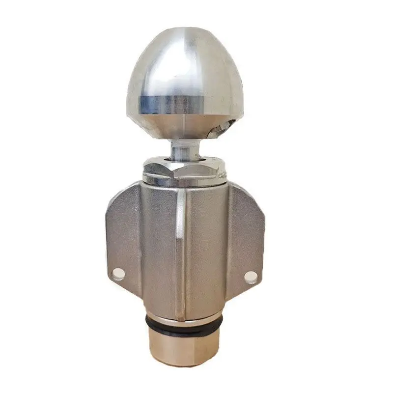 High pressure cleaning dredging pipeline stainless steel ceramic pipe network rotary cutting tornado rotating nozzle gun nozzle