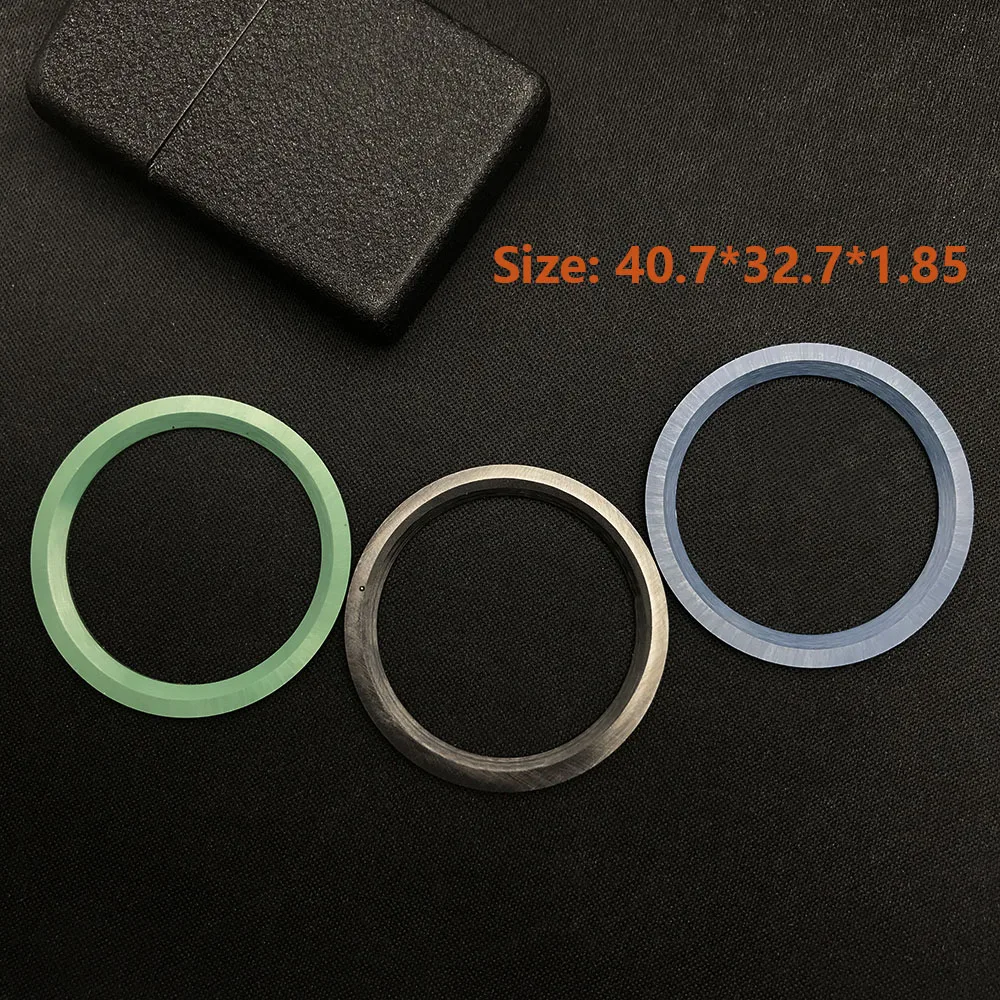 39.3*31.7 or 40.7*32.7mm Sloping Luminous Ceramic Bezel Insert Replacement of watch accessories Ceramic Bezel Insert