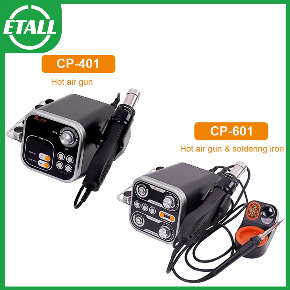 

760W M-Triangel CP-601 CP-401 2 in1 Electric Soldering Iron Hot Air Heat Gun Rework Desolder Soldering Station IC Chips Repair